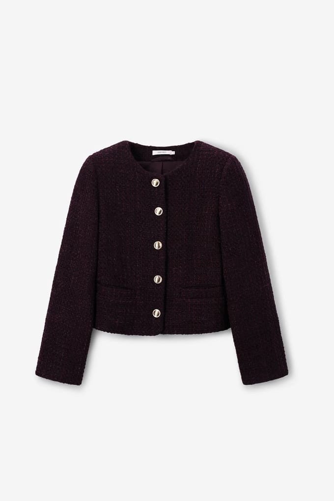 Sissy-Boy - Donkerrood bouclé jack