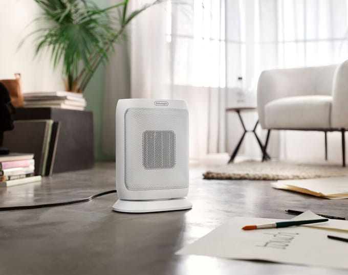 De’Longhi HFXR40T20WB electrische verwarming Binnen Wit 2000 W Ventilator elektrisch verwarmingstoestel