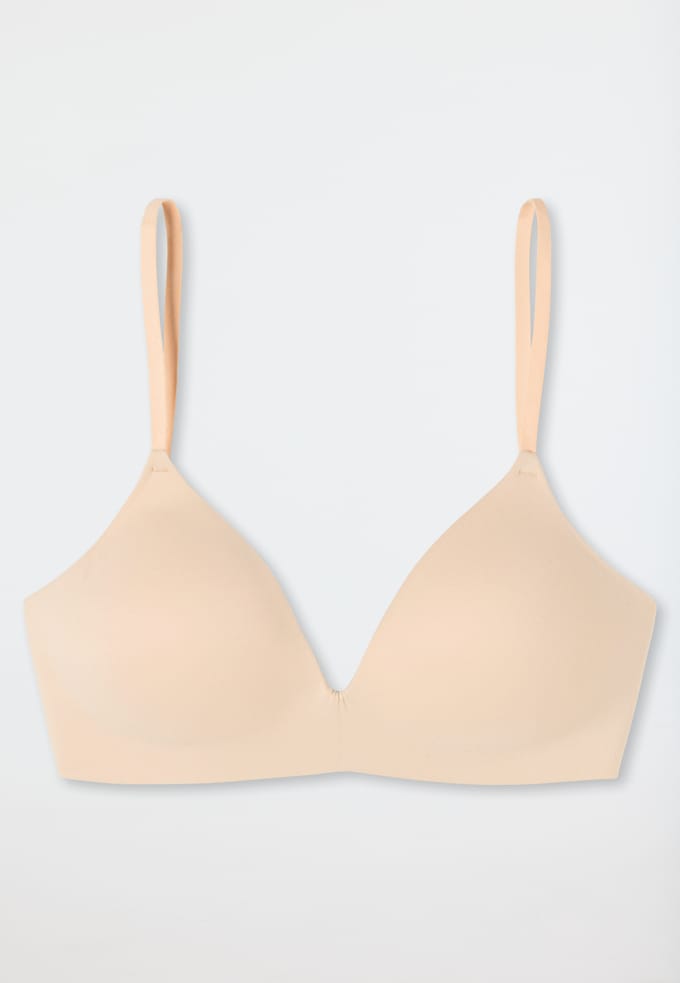 SCHIESSER Invisible Soft dames BH, voorgevormd zonder beugel, Beige -  Maat: 80A