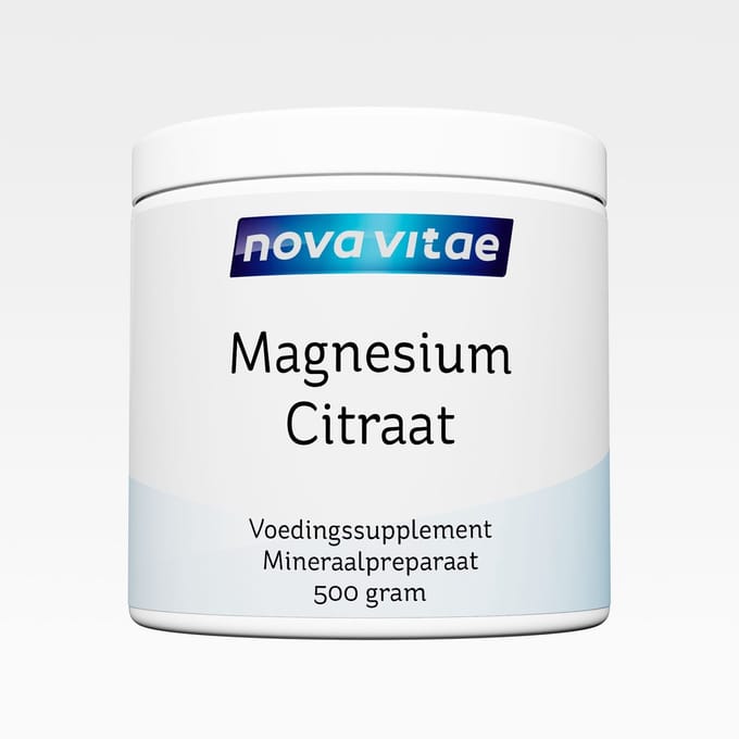 Nova Vitae - Magnesium Citraat - Puur - Poeder - 500 gram