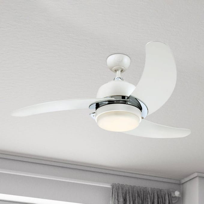 Westinghouse Simone ventilator, LED lamp, wit