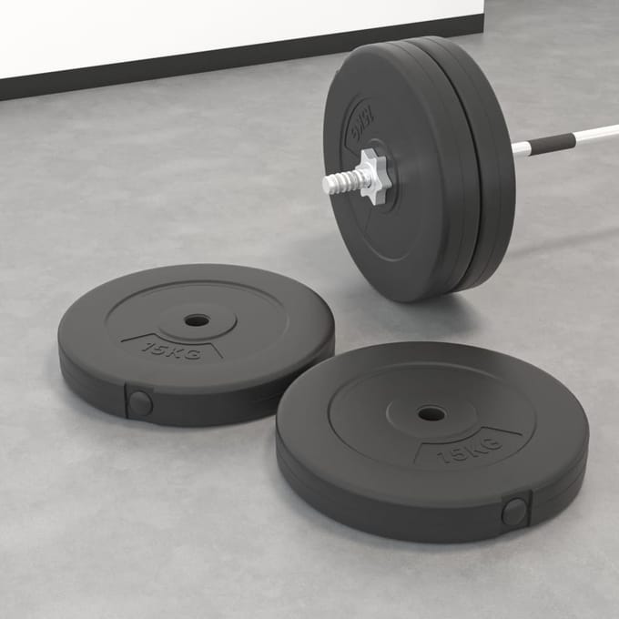 vidaXL - Halterschijven - 2 - stuks - 30 - kg - beton