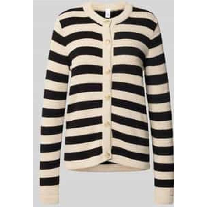 Gebreide cardigan met ronde hals, model 'SIRONI'