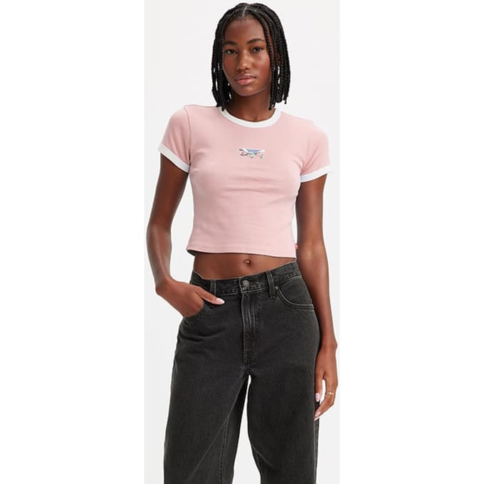 Levi's Graphic T-shirt Pink Maat: L | Tops Outlet | Dames | Roze