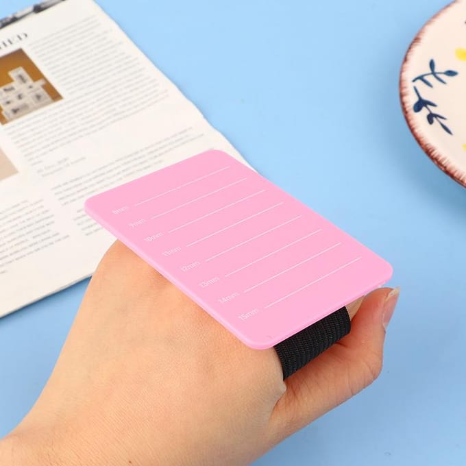Showbord voor nepwimpers Handplaat voor wimperextensies Wimpershouder Palet voor wimperextensies met Verstelbare Polsband pink