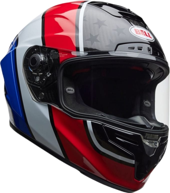Bell Race Star DLX RSD Old Glory Carbon Helm -