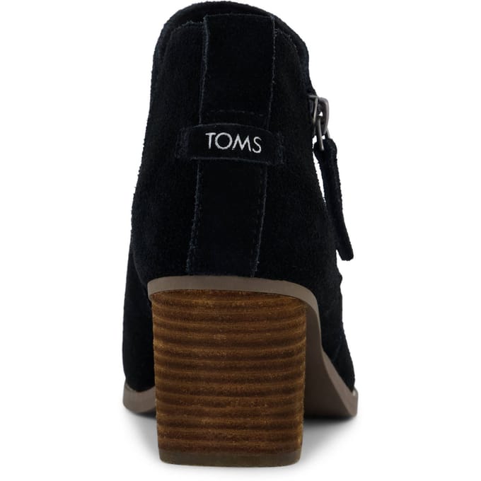 TOMS Goldie Textiele Vrouwen Zwarte Hak Enkelboots