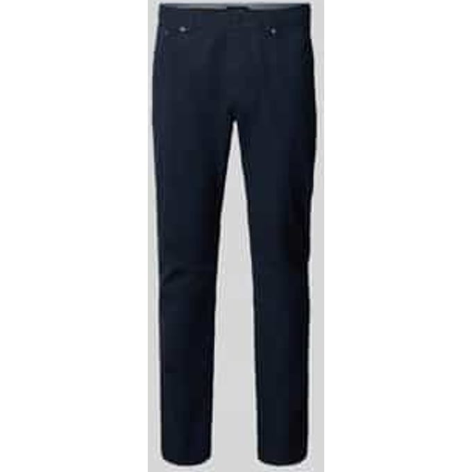 Regular fit stoffen broek met katoen- aandeel en 5-pocketmodel