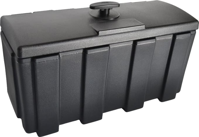 Opbergbox met dekselscharnier aan de lange zijde