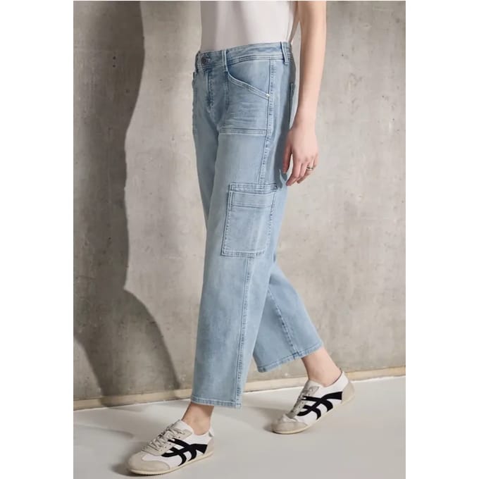 Cargo jeans met rechte pijpen