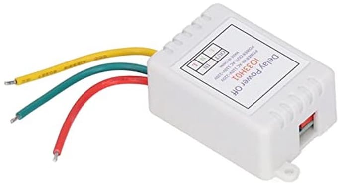 Relaisschakelaar met Timer - Vertragingsrelais Schakelaar - Energie Besparen - 16 Vertragingsmodi - AC 110-220V - Grijs