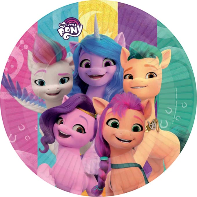 Amscan by Riethmuller - Riethmüller - Borden (papier) -My Little Pony - 8 - 23 cm