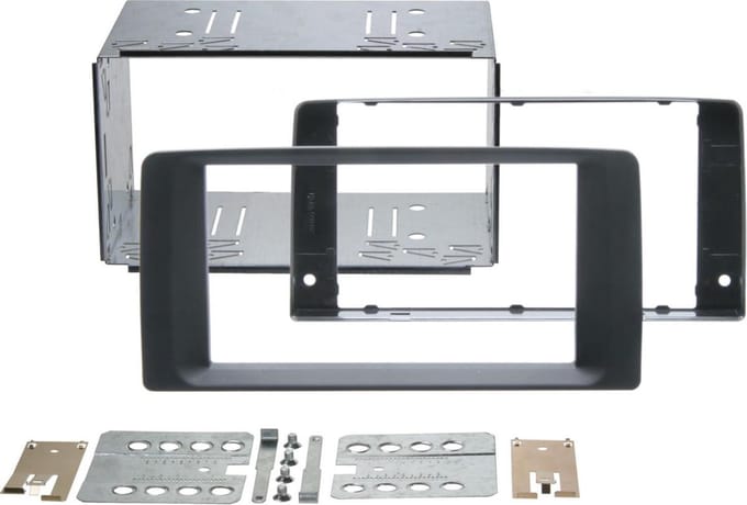 2-DIN Paneel geschikt voor diverse modellen MAN 2007-2020 - Kleur: Rubbertouch zwart