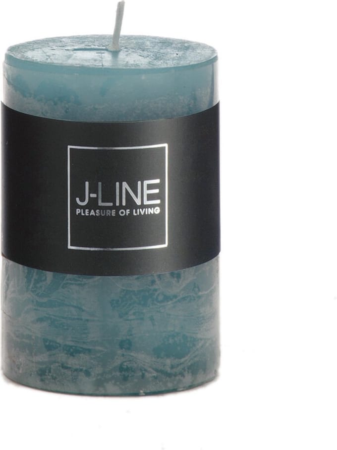 J-Line cilinderkaars - azuur - small - 6 stuks - 18U
