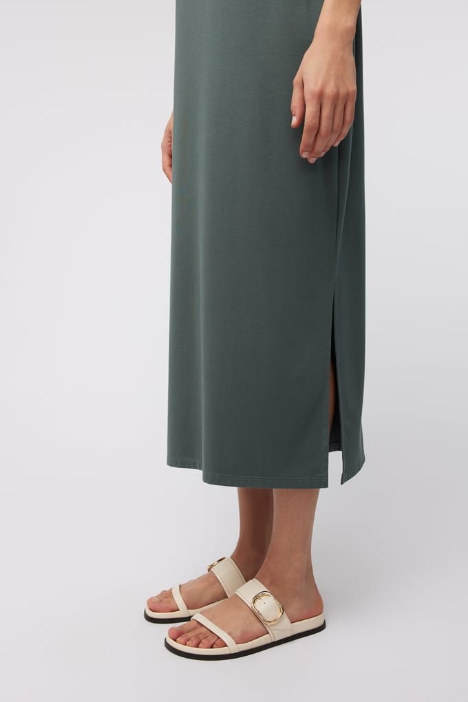Knitted Jupiter Dress Olive Größe: XS | Midikleider Outlet | Damen | Grün
