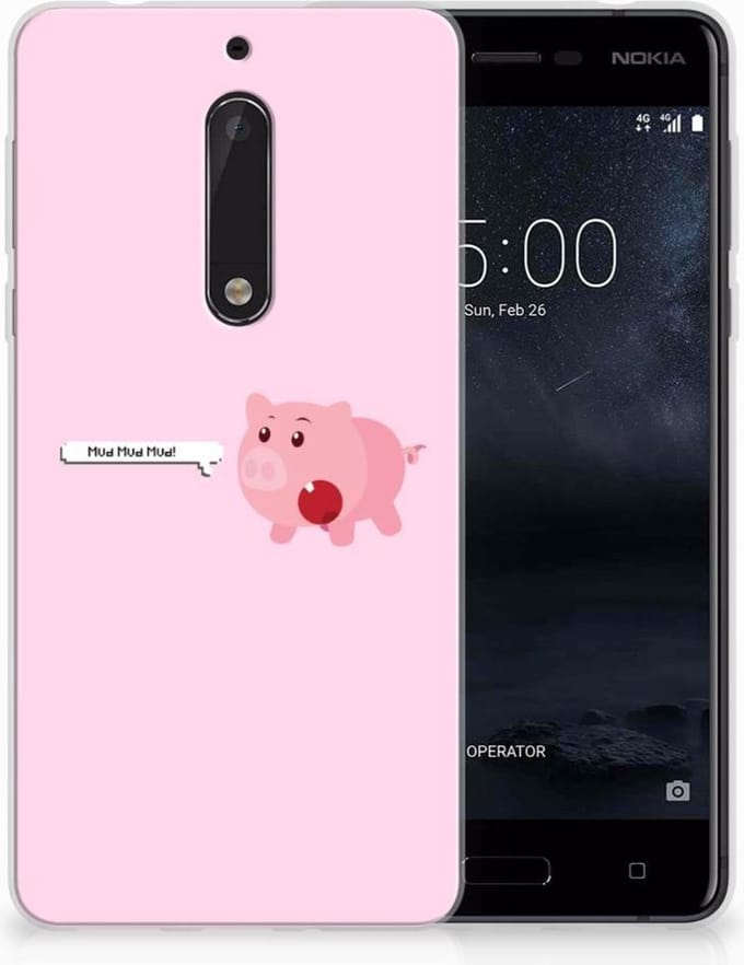 Nokia 5 Telefoonhoesje met Naam Pig Mud