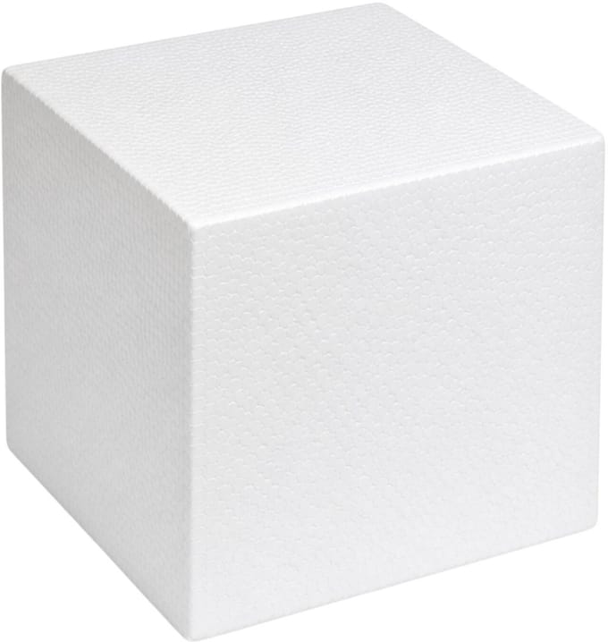 Piepschuim vormen - kubus - 1x - 20 x 20 x 20 cm - styropor hobby / DIY vorm - basis knutselfiguren