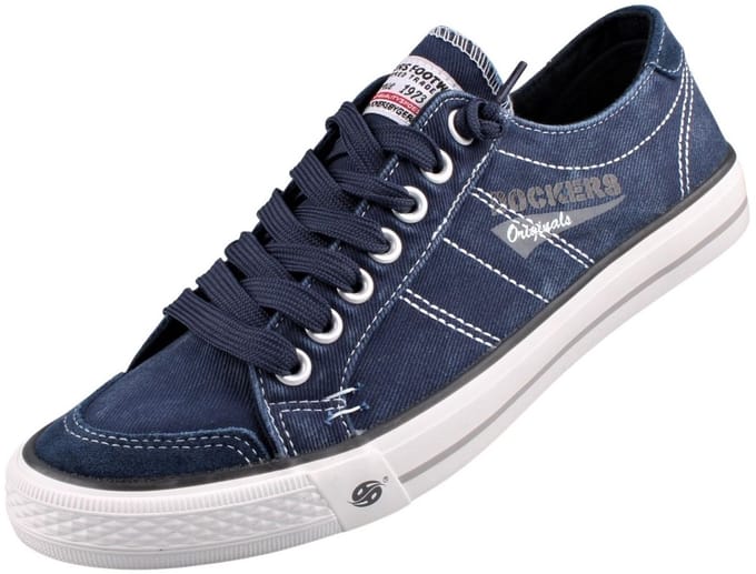 Dockers by Gerli heren sneaker canvas blauw