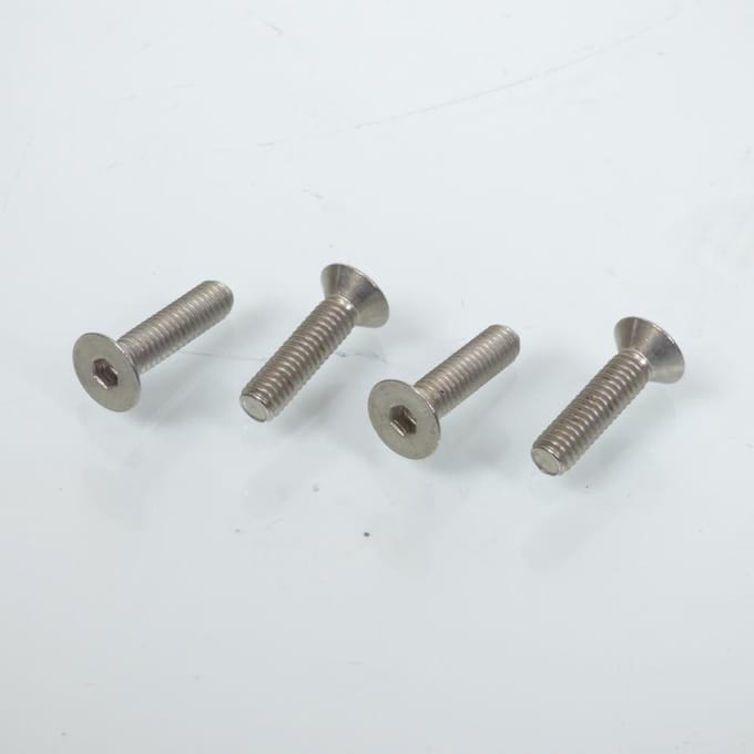 Set van 4 RVS inbusschroeven rempompdeksel M4 spoed 0.7 x 16mm voor motor