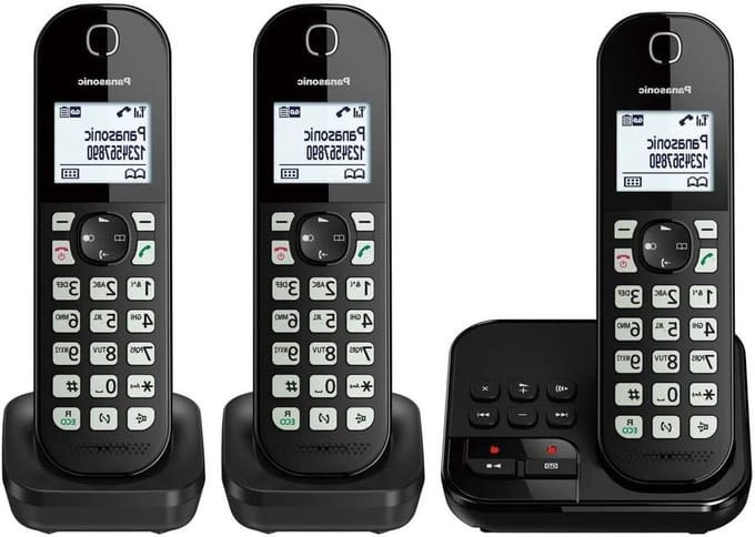 DECT Telefoon - Draadloze telefoon - Thuisgebruik - Nummerblokkering tot 50 nummers - 3 handsets - Zwart