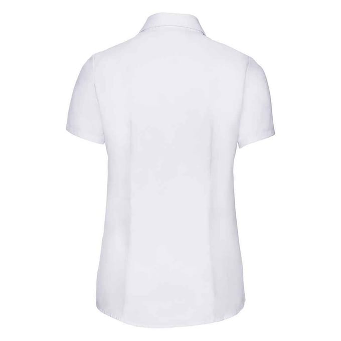 Russell Collection Dames/Dames Formeel Overhemd Visgraat (Wit)