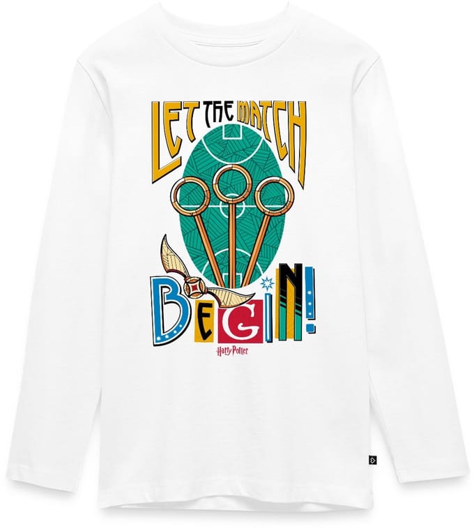 Harry Potter Let The Match Begin Quidditch Premium T-Shirt Tiener Lang