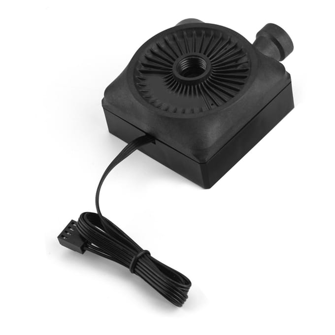 DC 12V Ultra stille CPU-pomp voor computerwaterkoelsysteem 500l h G14-draad gray