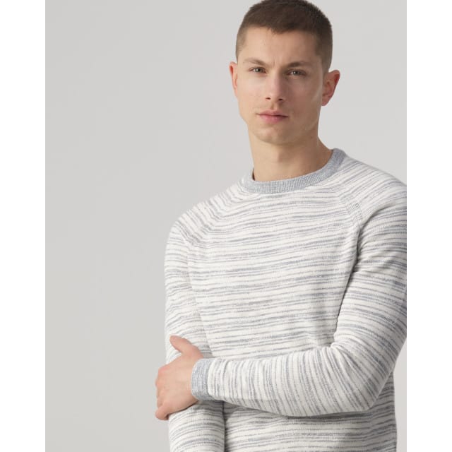 J.C. RAGS Heren Trui Ronde Hals Blauw
