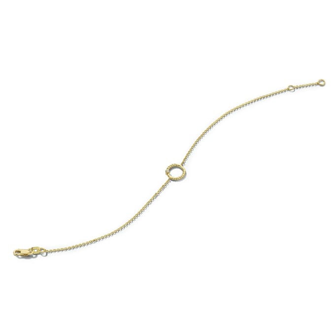 Armband Rondje Diamant 1,0 Mm 16 – 18 Cm 0.01ct G Si