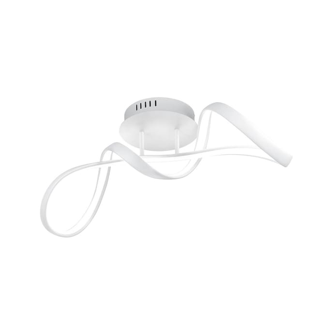 Reality Leuchten LED plafondlamp Perugia met switch-dimmer, wit
