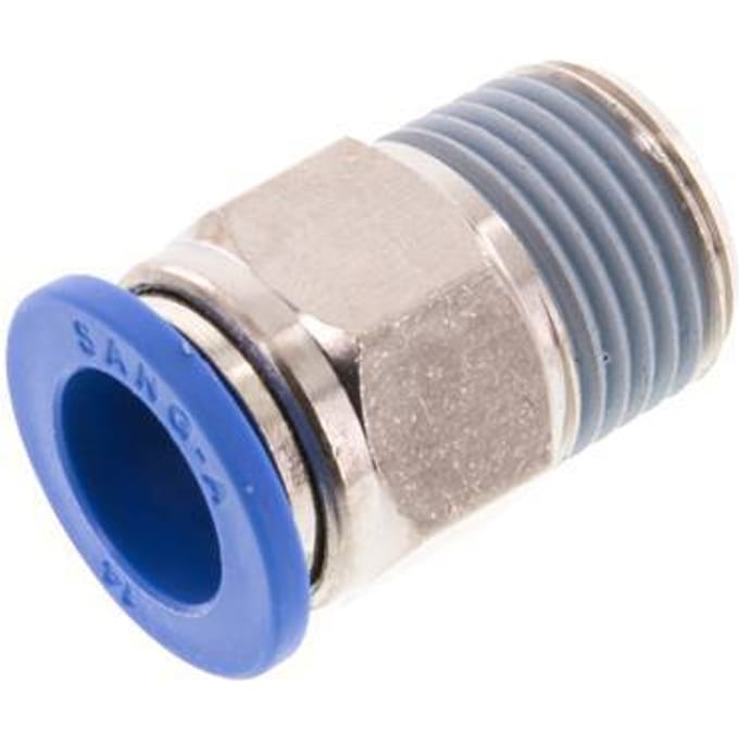 14mm x R1/2'' Messing/PA 66 Insteekfitting Buitendraad NBR