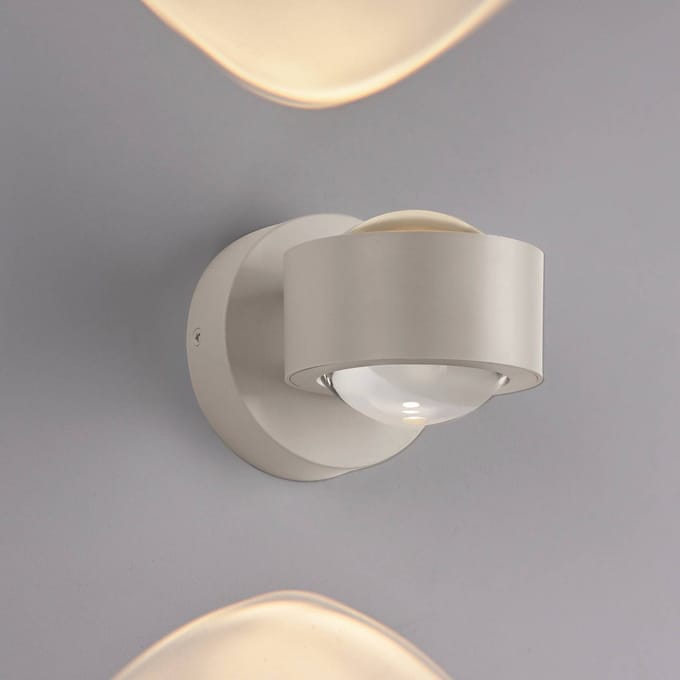 Schöner Wohnen LED wandlamp Chia, zandkleurig 3.000 K up/down