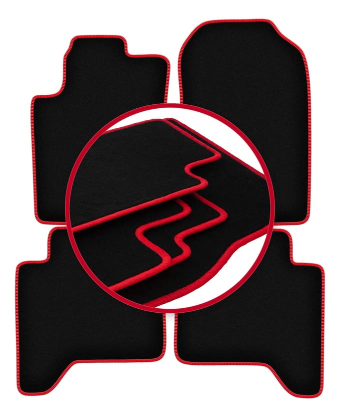 CARLUX-RED automatten voor: Ford Ranger Raptor pick-up (2019-)