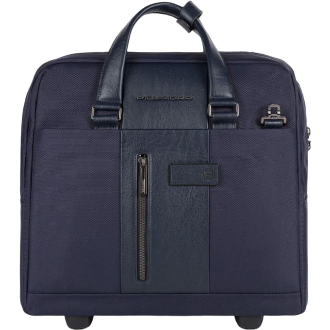 Trolley Herenmap Piquadro bv4729br2-blauw Blauw