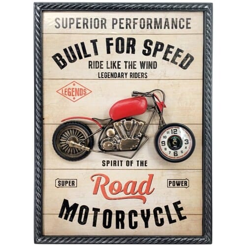 Klokken Signes Grimalt Motorfiets Wandklok Ornament