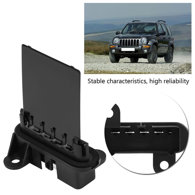 Motor Kachelventilator Aanstuurweerstand voor JEEP CHEROKEE LIBERTY WRANGLER 05066552AA 929433R black