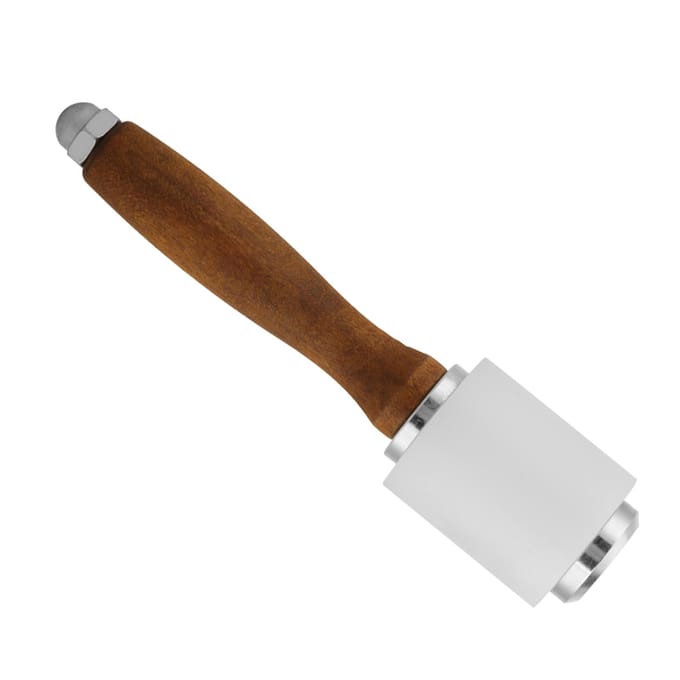 Marteau en cuir et nylon, manche en bois, maillet de sculpture sur cuir, outil d'artisanat white