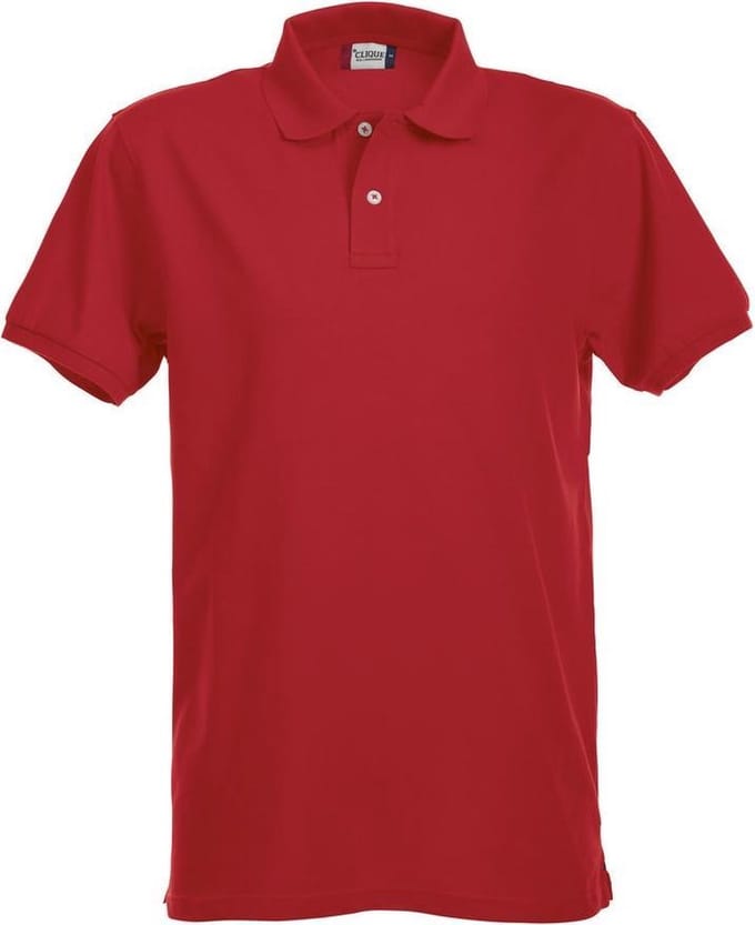 Clique Premium Heren Polo Red maat M