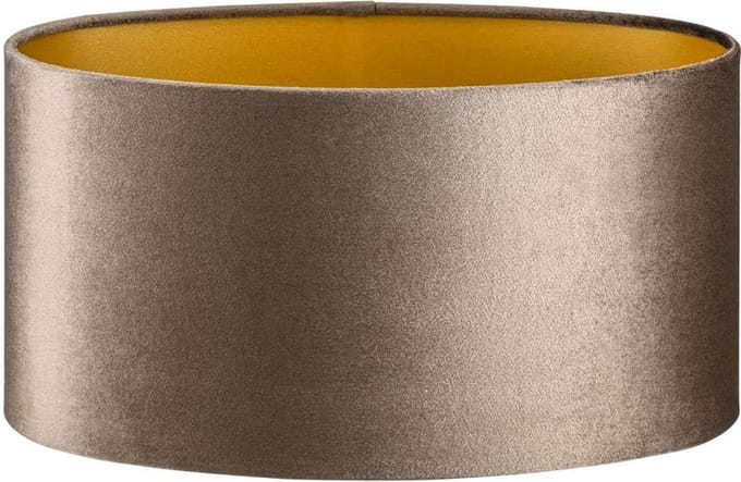 Lampenkap Ovaal - 25x16x15cm - Fendi velours earth
