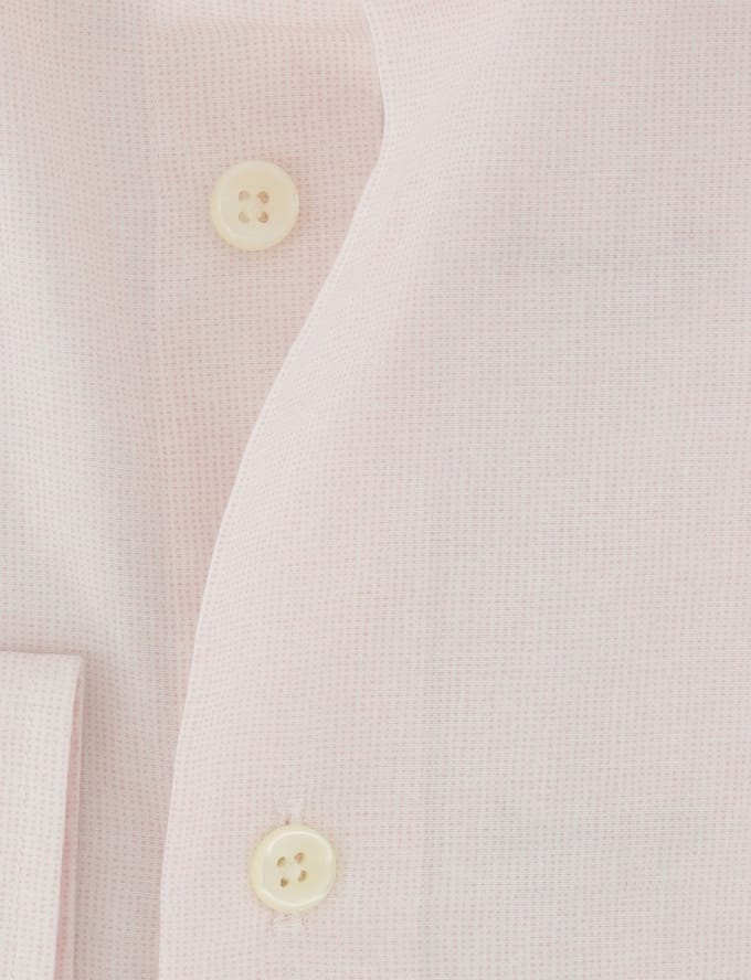 Overhemd Michealis slim fit strijkvrij roze
