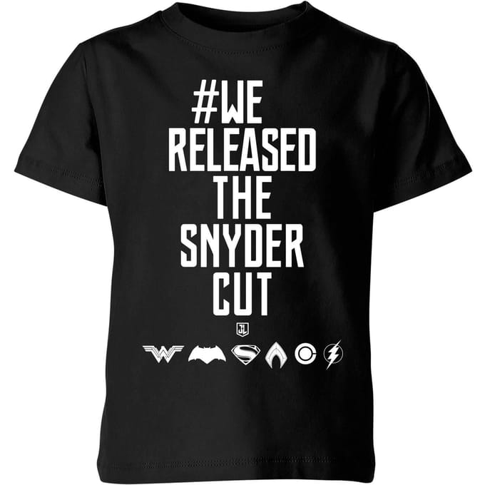 Justice League We Released The Snyder Cut Kids' T-Shirt - Black - 122/128 (7-8 jaar)