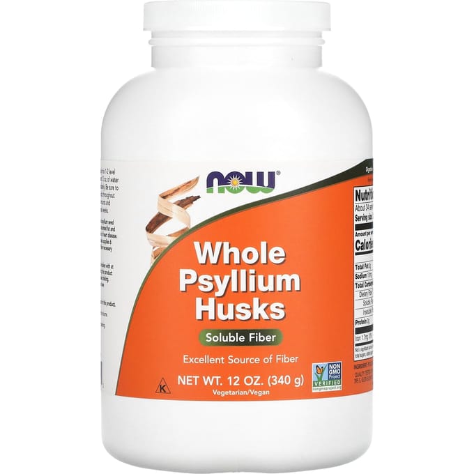 Now Foods Whole Psyllium Husks (340g) Unflavoured - Functionele voeding - Supervoeding