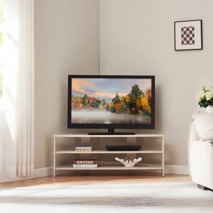 Tv meubel Berg 110x36x42 cm beige [en.casa]