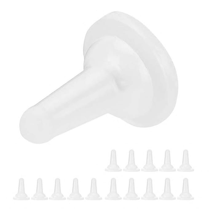15 stuks Huisdier Kat Hond Silicone Veiligheid Zacht Verpleegfles Voeder Speen Accessoire white