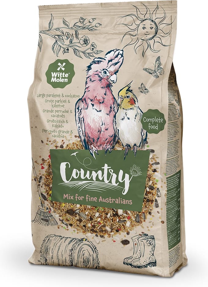 Witte molen country grote parkiet 2,5kg