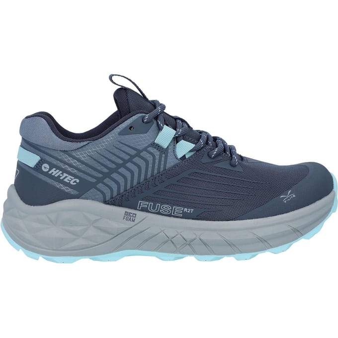 Hi-Tec Fuse Trail Low Polyester Mesh Dames Sneakers In Grisaille/Flintstone