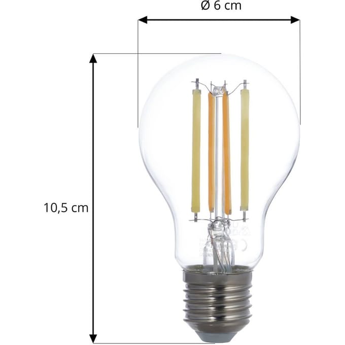 LUUMR Smart LED lamp E27 A60 7W helder ZigBee Hue Tuya