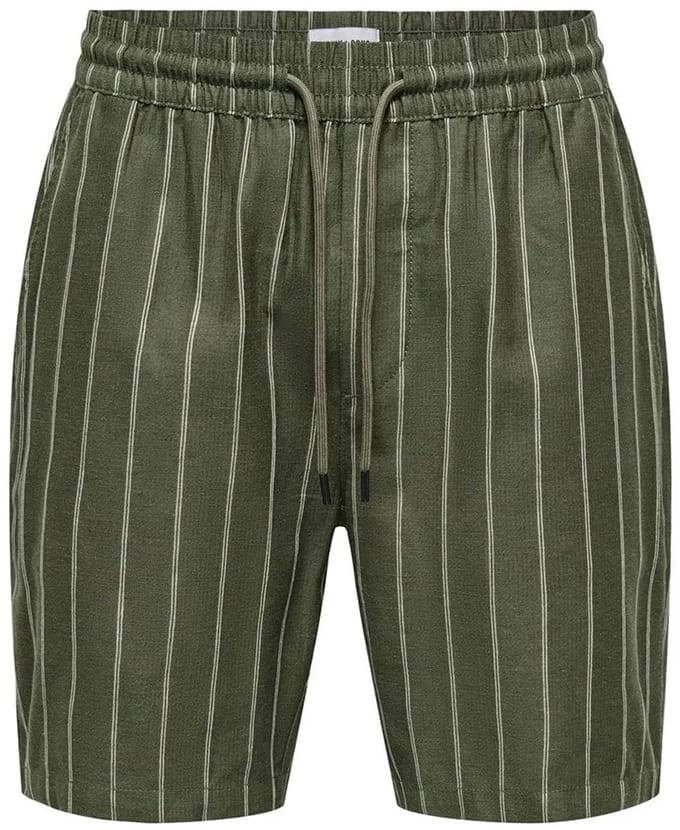 ONLY&SONS - ONSTEL STRIPE 0139 SHORTS - Heren - Bermuda shorts