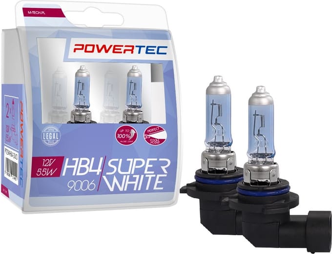 Powertec HB4 12V Halogeenlampen – SuperWhite – Set van 2