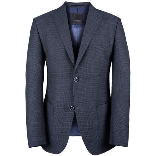 Roy Robson Colbert Fine Contrast Structure Midden Blauw / male